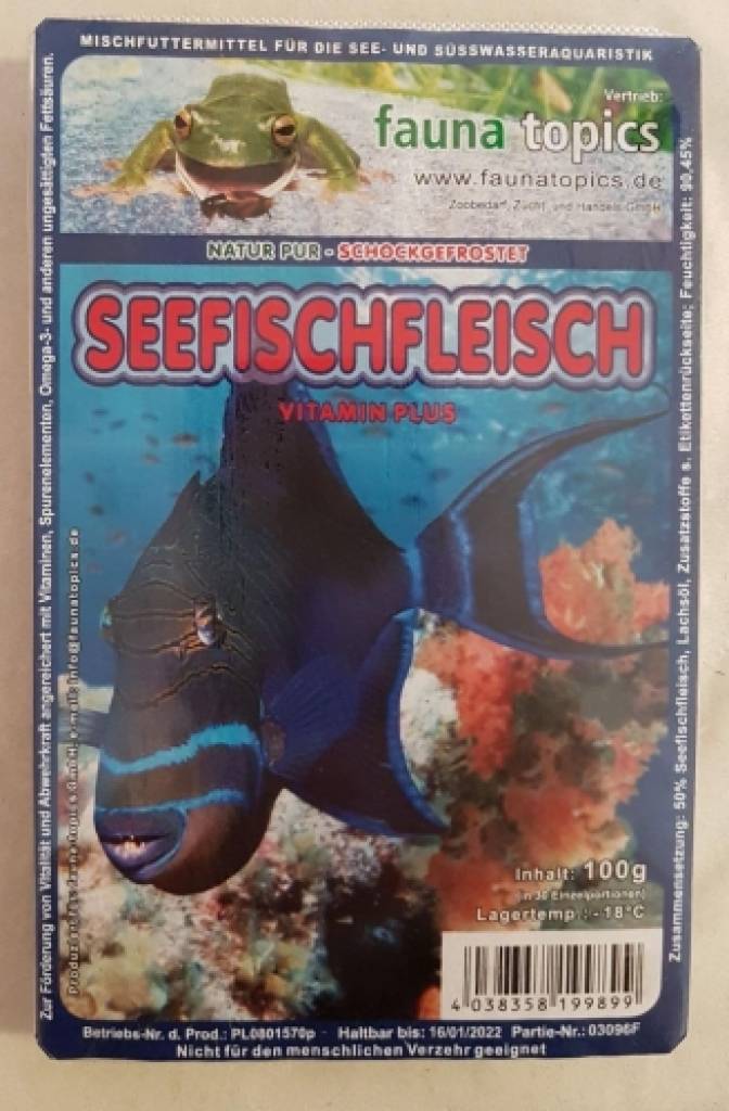 Seefischfilet, gehackt Blister 100g